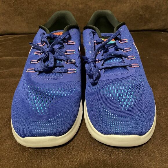 NEW NIKE FREE RN Mens Running Shoes Blue Black Cobalt Size 12 US 46 EUR 11 UK - Picture 2 of 12